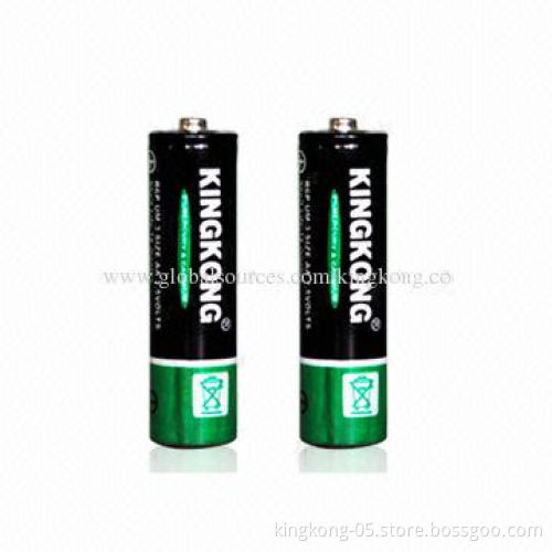 Zinc Carbon Batteries with 720mAh Capacity, 1.5V Nominal Voltage